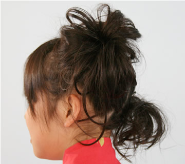 浴衣の髪型 ヘアスタイル 10 子供 ミディアムヘア 京染卸商業組合
